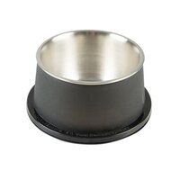 Miska DUVO+ Inox matná kónická čierna nerez 600ml - 16,3 x 7,5 cm